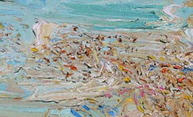 Crowd-and-surf-Plein-air-Oil-on-canvas-100cm-x-150cm-David-K-Wiggs Crowd-and-surf-Plein-air-Oil-on-canvas-100cm-x-150cm-David-K-Wiggs