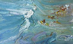 Jet-ski-lifesaver-Plein-air-Oil-on-oil-paper-60cm-x-85cm-framed-David-K-Wiggs-2016.-280x170 Wake-and-wash-The-Quay-Plein-air-Oil-on-canvas-92cm-x-122cm-David-K-Wiggs-2018-280x170