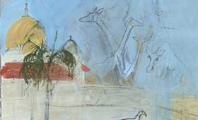 Drawings-and-Mixed-Media Dee-Why-Surfer-girls-Plein-air-Oil-on-canvas-25cm-30cm-David-K-Wiggs-2018-280x170