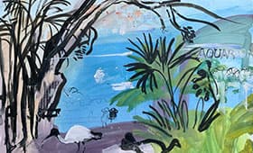 The-Zoo Dee-Why-Surfer-girls-Plein-air-Oil-on-canvas-25cm-30cm-David-K-Wiggs-2018-280x170